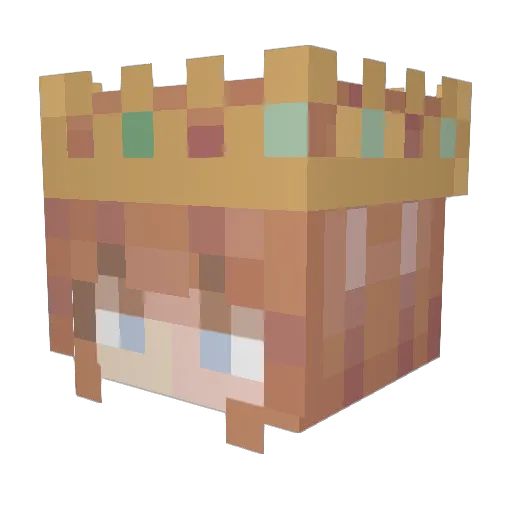 r0wanb Minecraft avatar head, 3D render