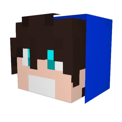 r1ckzinho Minecraft avatar head, 3D render