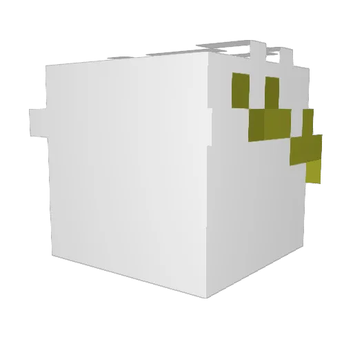 r1hik Minecraft avatar head, 3D render