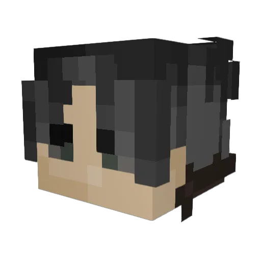 r1nas Minecraft avatar head, 3D render