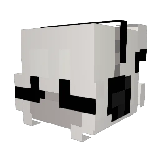 r1qe Minecraft avatar head, 3D render