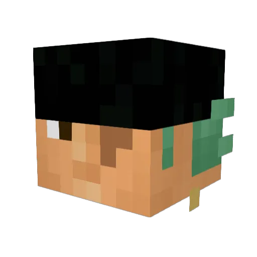 r1thik Minecraft avatar head, 3D render