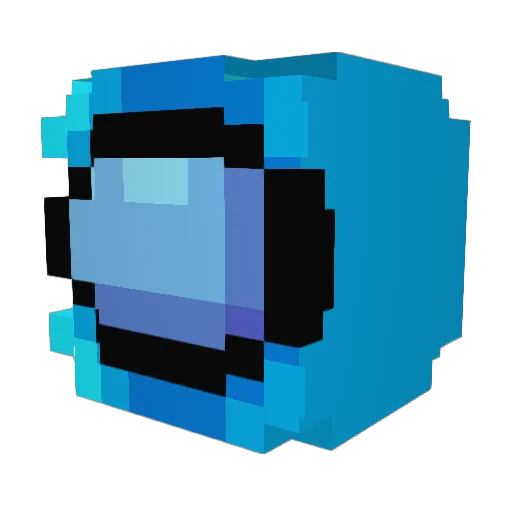 r1v3r111 Minecraft avatar head, 3D render