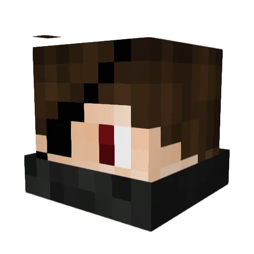 r1zzlee Minecraft avatar head, 3D render