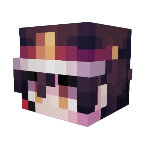 r2mii Minecraft avatar head, 3D render