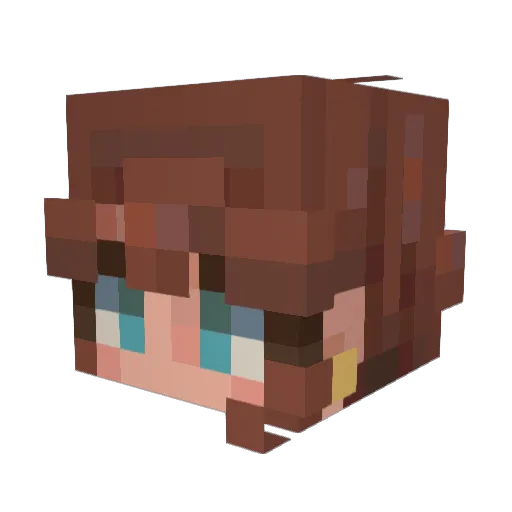 r3alss Minecraft avatar head, 3D render