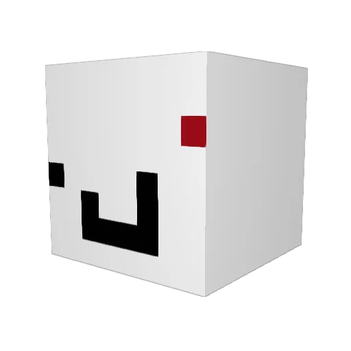 r3flex Minecraft avatar head, 3D render