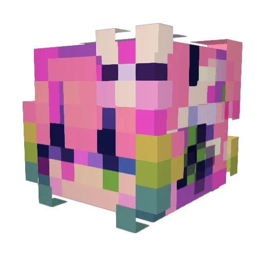 r3ktwarfare Minecraft avatar head, 3D render