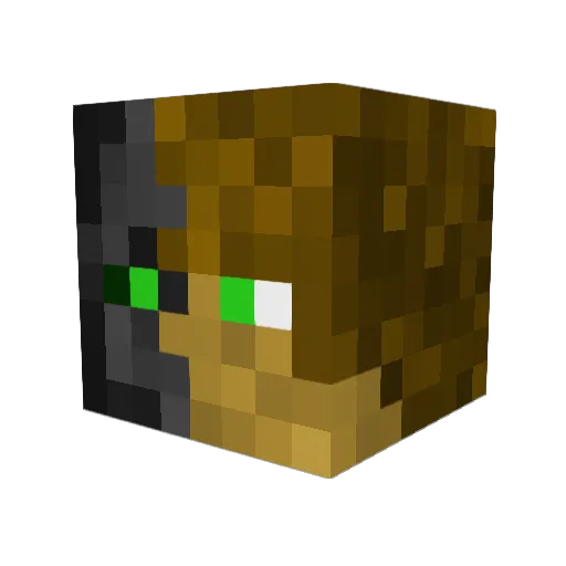 r3mypede Minecraft avatar head, 3D render