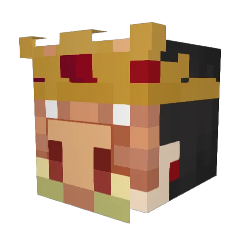 r3r214 Minecraft avatar head, 3D render