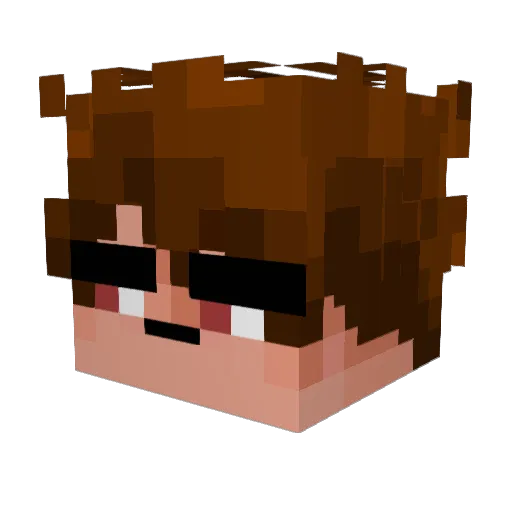 r3seh Minecraft avatar head, 3D render