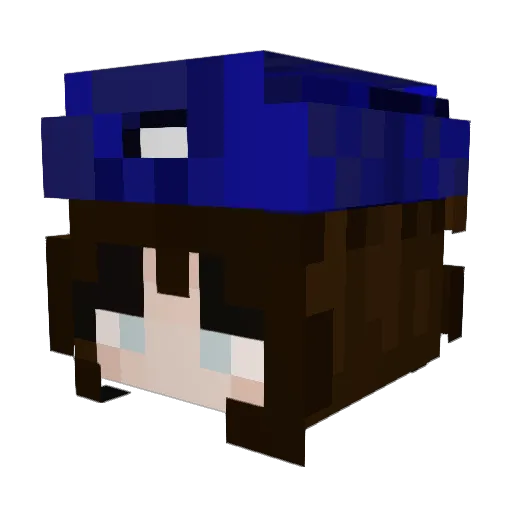 r3v3ng Minecraft avatar head, 3D render