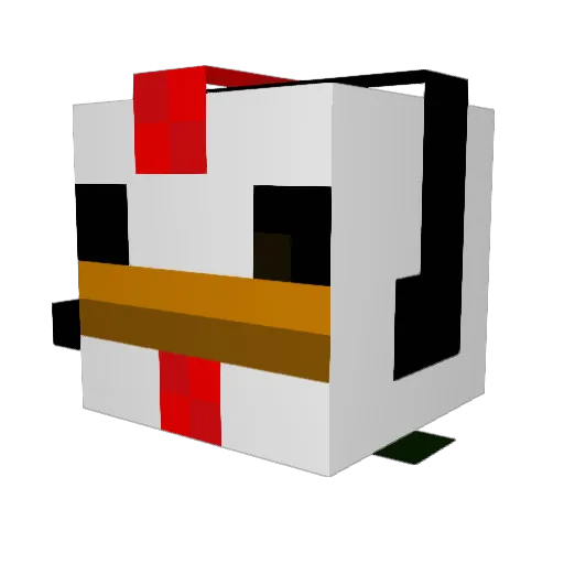 r3vn4 Minecraft avatar head, 3D render