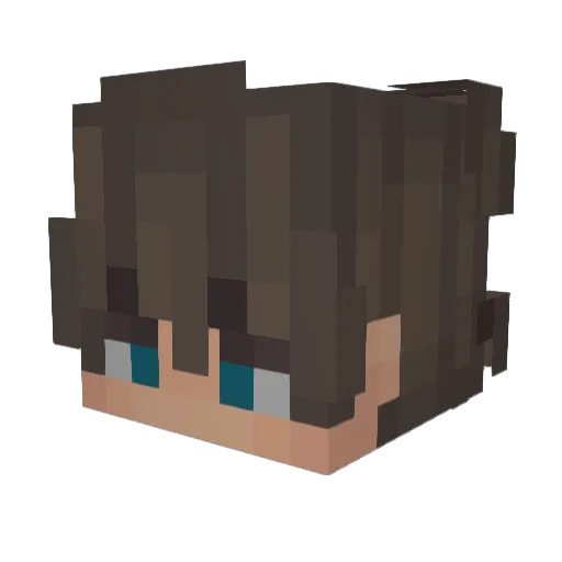 r3xist Minecraft avatar head, 3D render
