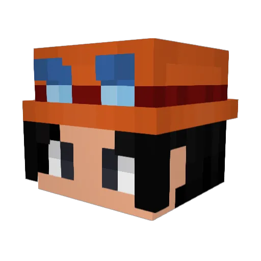 r4F__Hass Minecraft avatar head, 3D render