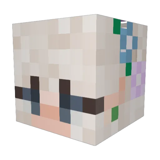 r4bbit35 Minecraft avatar head, 3D render