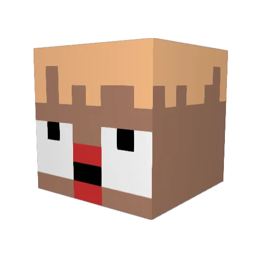 r4nbo Minecraft avatar head, 3D render