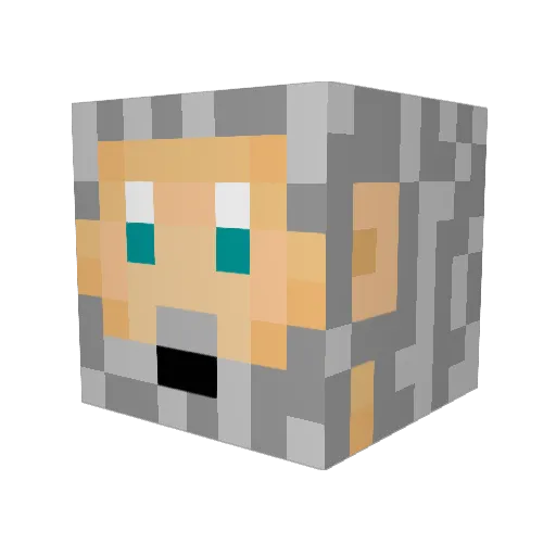 r4ph3rd Minecraft avatar head, 3D render