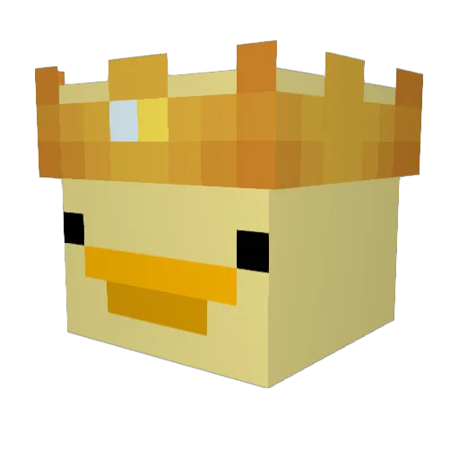 r4psak Minecraft avatar head, 3D render