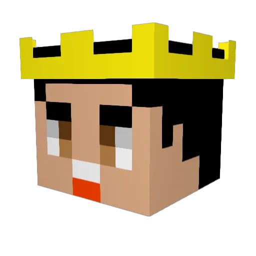 r4ulin Minecraft avatar head, 3D render