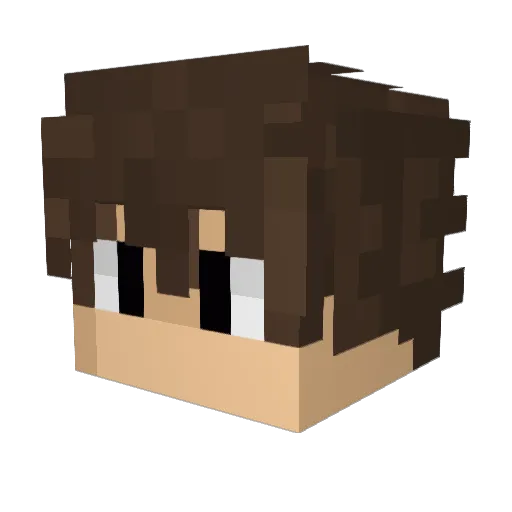 r5re Minecraft avatar head, 3D render