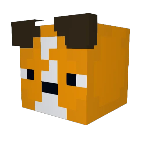 r637 Minecraft avatar head, 3D render