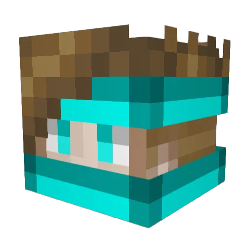 r6cookie Minecraft avatar head, 3D render