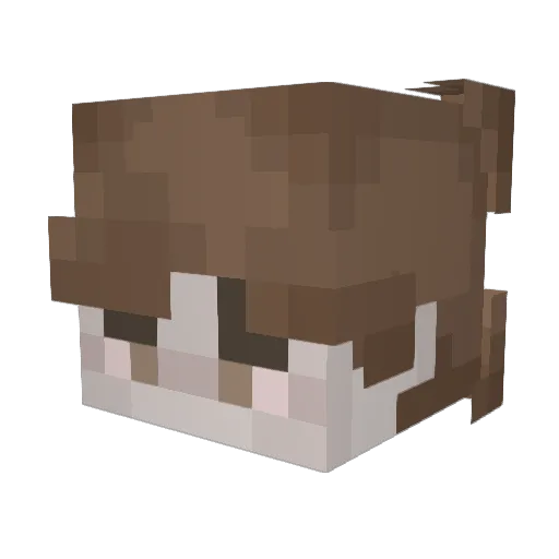 r6v Minecraft avatar head, 3D render