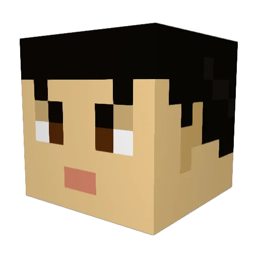r7ax77 Minecraft avatar head, 3D render