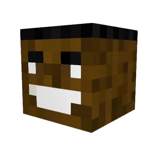 r7bt Minecraft avatar head, 3D render