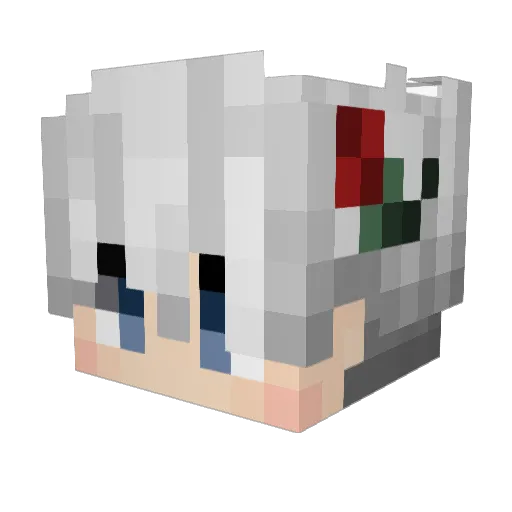 r7oses Minecraft avatar head, 3D render
