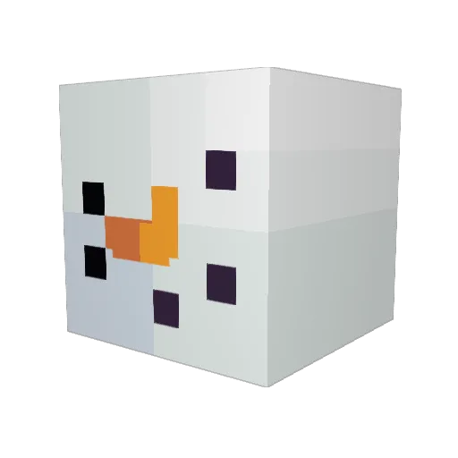 r8c Minecraft avatar head, 3D render
