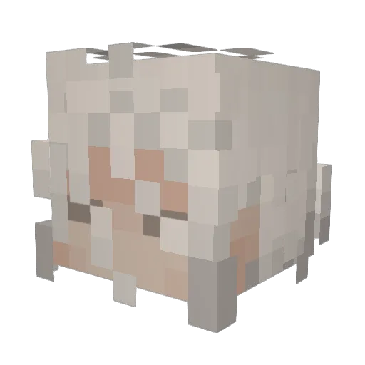 r9ar Minecraft avatar head, 3D render