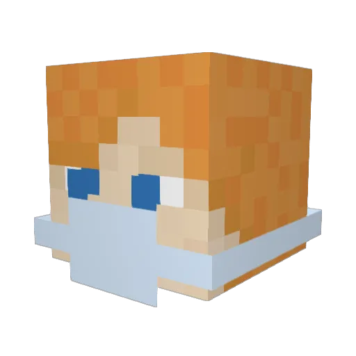 r9r9 Minecraft avatar head, 3D render