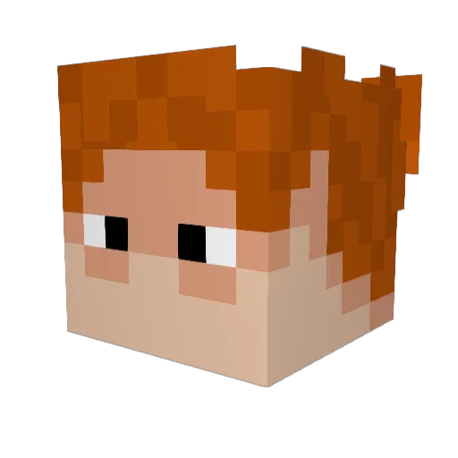 rDevPaul Minecraft avatar head, 3D render