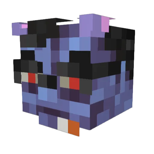 rKogu Minecraft avatar head, 3D render