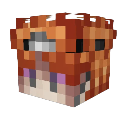 rKss_ Minecraft avatar head, 3D render