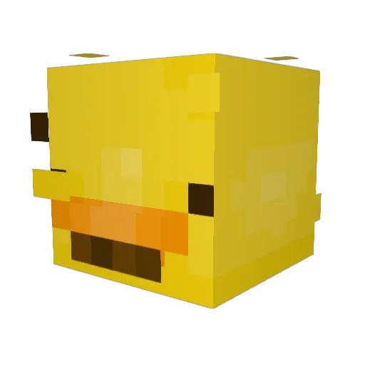 rNotHxvoc Minecraft avatar head, 3D render