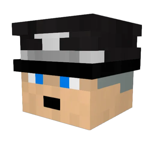 rOshen_ Minecraft avatar head, 3D render