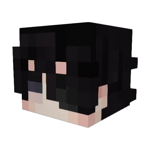 rR3L Minecraft avatar head, 3D render