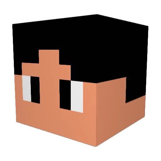 rSamg Minecraft avatar head, 3D render