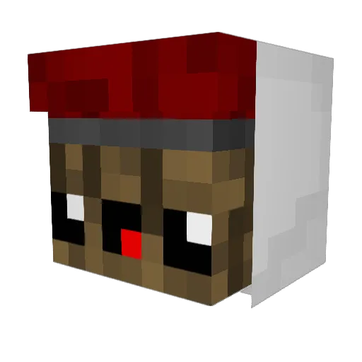 rSergi0 Minecraft avatar head, 3D render