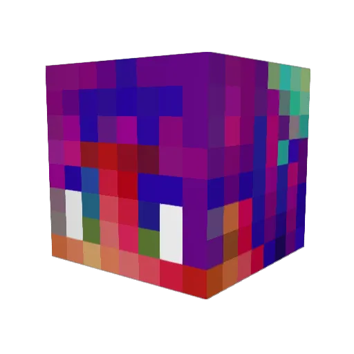 rSuga Minecraft avatar head, 3D render