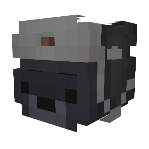 rTechy Minecraft avatar head, 3D render