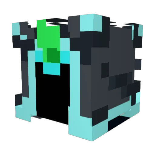 rXDs2 Minecraft avatar head, 3D render