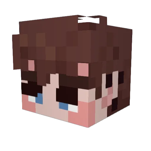 rXmune Minecraft avatar head, 3D render