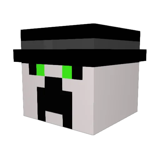 r_i_z Minecraft avatar head, 3D render