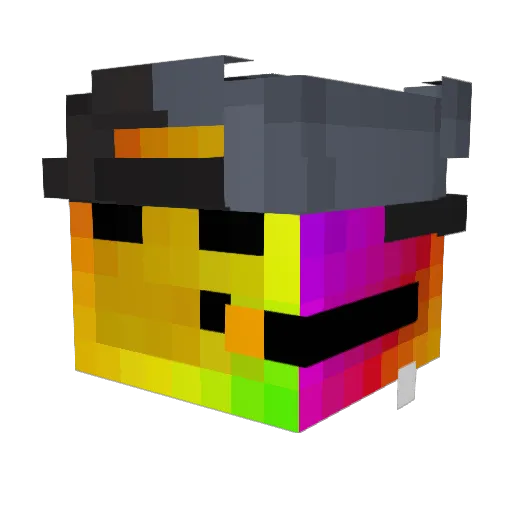 r_verdz2 Minecraft avatar head, 3D render