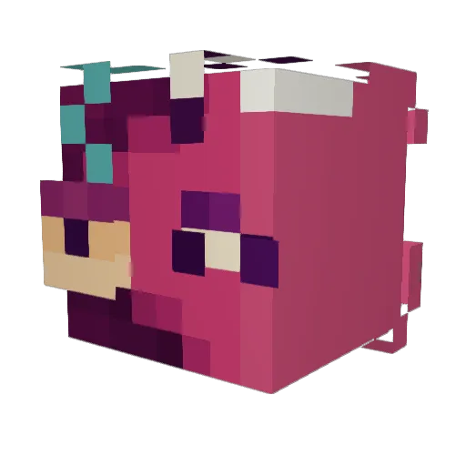 ra3listic Minecraft avatar head, 3D render