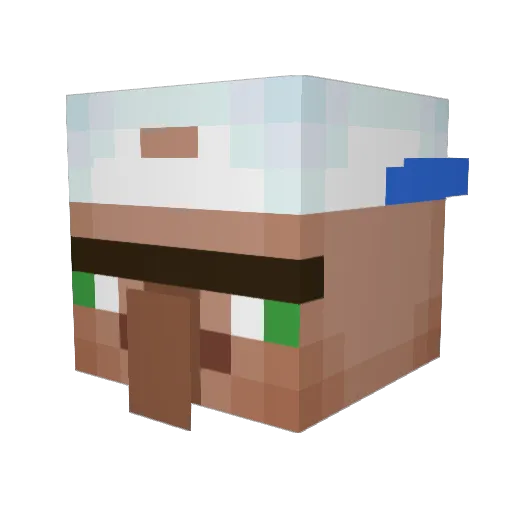 raadical_ Minecraft avatar head, 3D render